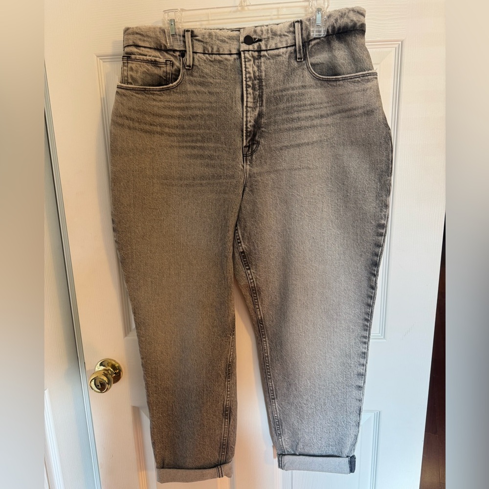Gray Good American Jeans